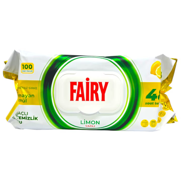 Șervețele umede Fairy multisuprafețe, 100 buc. – Clasic / Lemon / Crin / Lavandă